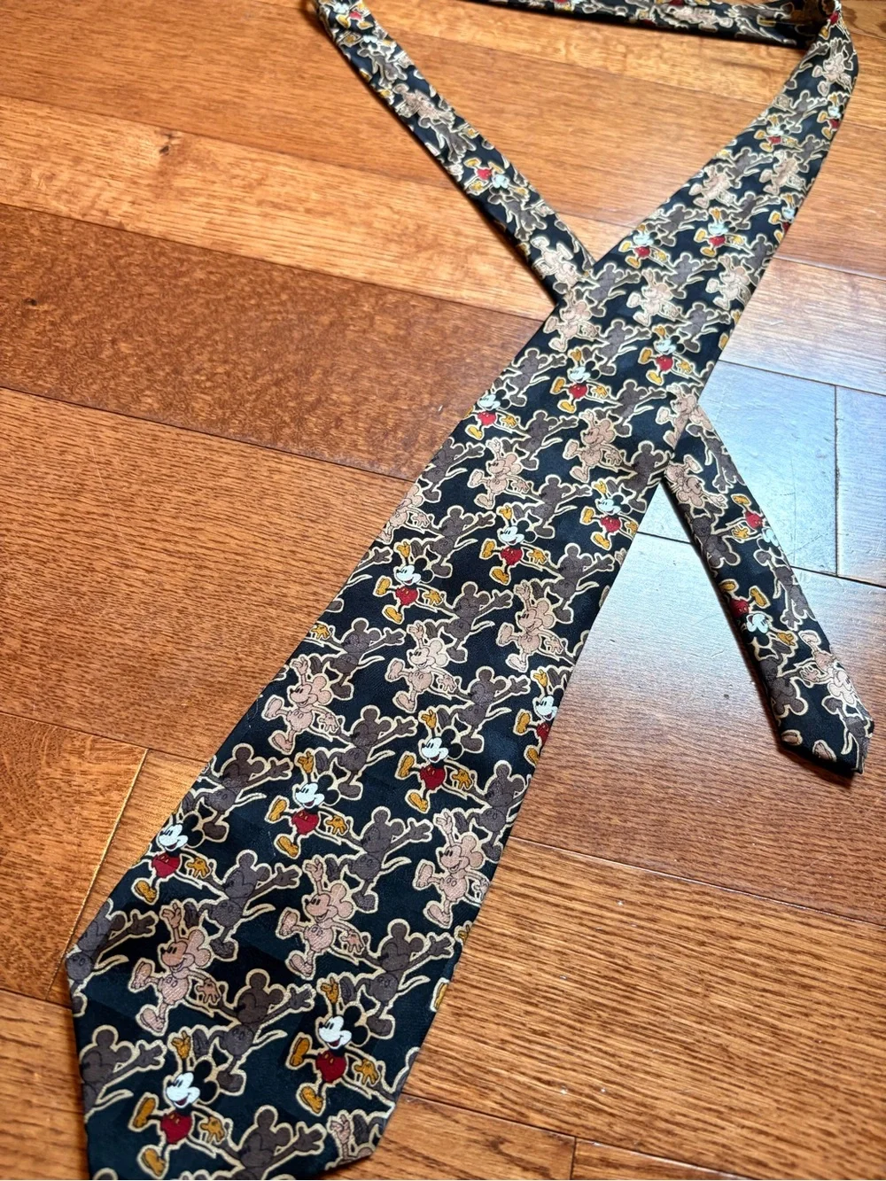 Black Mickey Mouse Tie